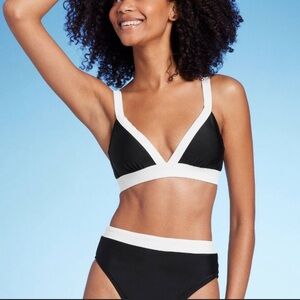 TARGET WIDE BAND TRIANGLE TOP & HIGH WAIST BIKINI